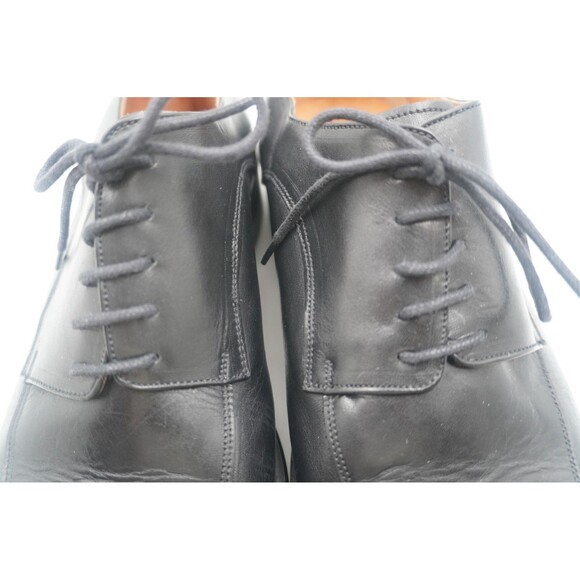Flecs Black Italian Leather Derby Luxury Formal Business Sartorial Dress Shoe 43 main image 9